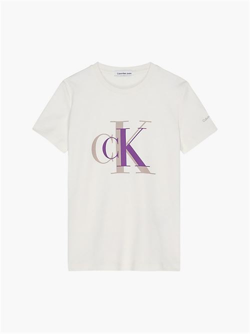 COLOUR BLOCK MONOGRAM T-SHIRT CALVIN KLEIN JEANS | IG0IG01858/YBI